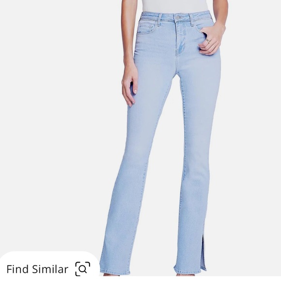 Lagence Anbilene Womens Split Hem Denim Bootcut Jeans flare - Picture 5 of 8